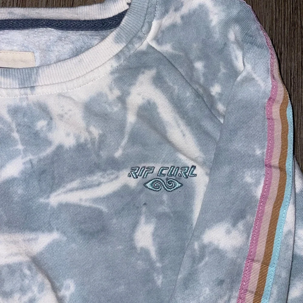 Rip Curl Twin Fin Crewneck Sweatshirt Tie Dye Size Extra Small - Picture 3 of 5
